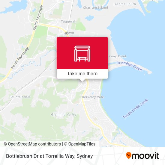 Bottlebrush Dr at Torrellia Way map