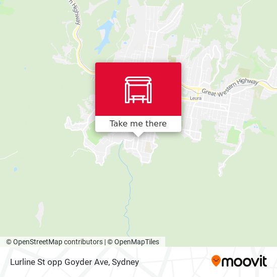 Lurline St opp Goyder Ave map