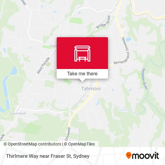 Thirlmere Way near Fraser St map