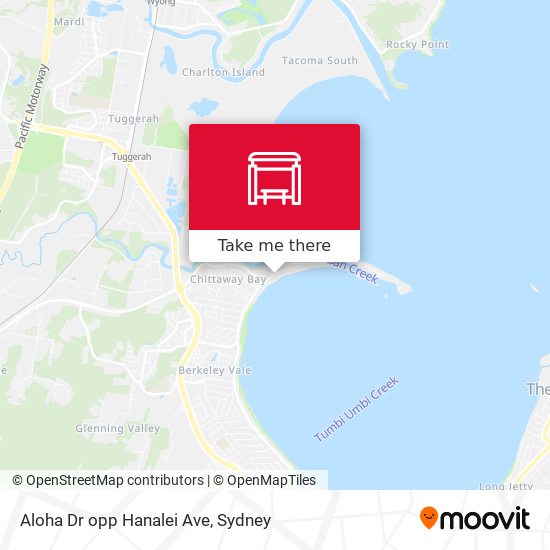 Aloha Dr opp Hanalei Ave map