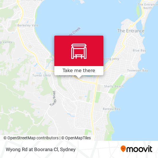 Wyong Rd at Boorana Cl map