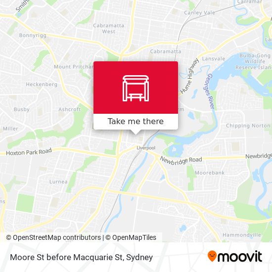 Moore St before Macquarie St map