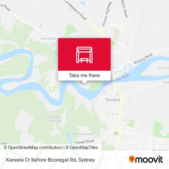 Kareela Cr before Booragal Rd map