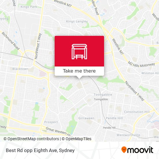 Best Rd opp Eighth Ave map