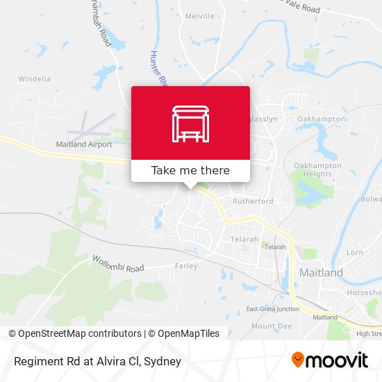 Regiment Rd at Alvira Cl map