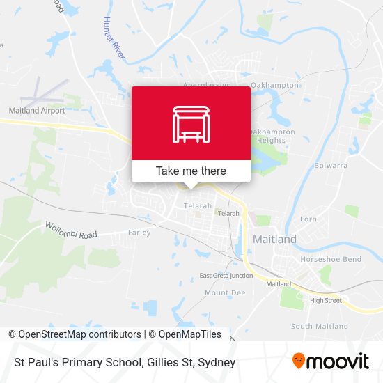 St Paul's Primary School, Gillies St map