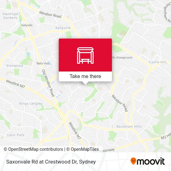 Saxonvale Rd at Crestwood Dr map