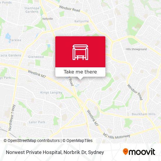 Norwest Private Hospital, Norbrik Dr map