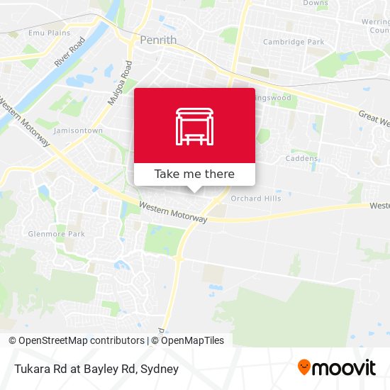 Tukara Rd at Bayley Rd map