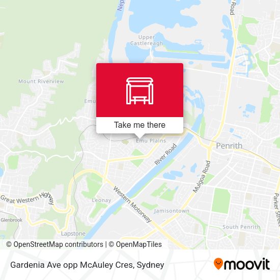 Gardenia Ave opp McAuley Cres map
