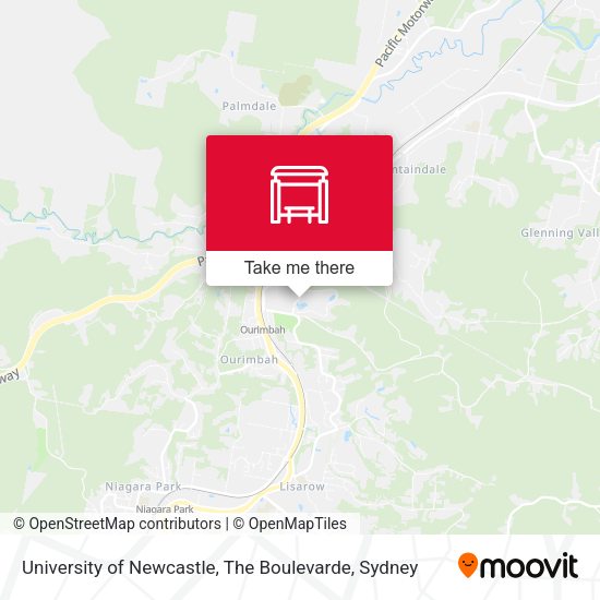 University of Newcastle, The Boulevarde map