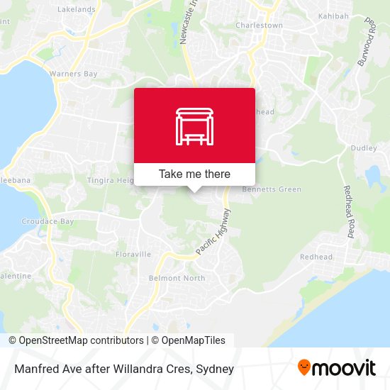 Manfred Ave after Willandra Cres map