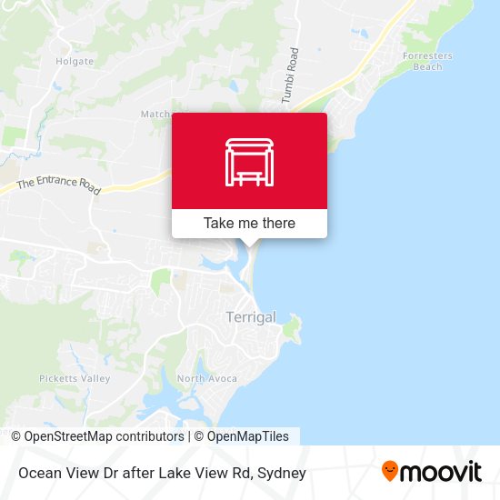 Ocean View Dr after Lake View Rd map