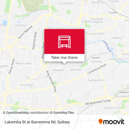 Lakemba St at Barremma Rd map