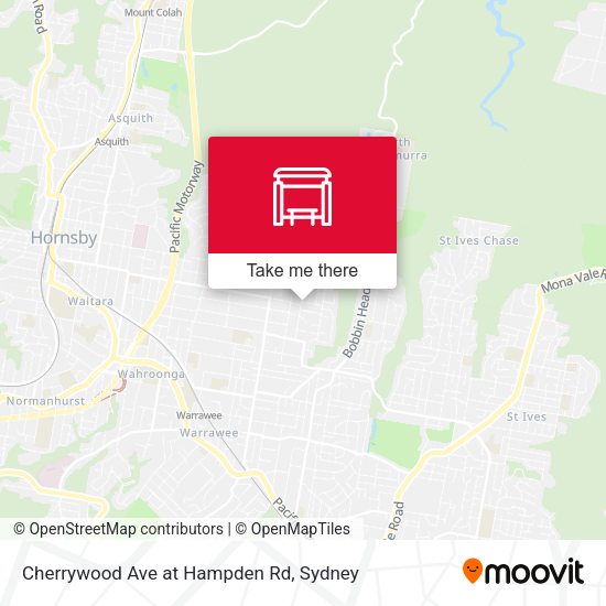 Cherrywood Ave at Hampden Rd map