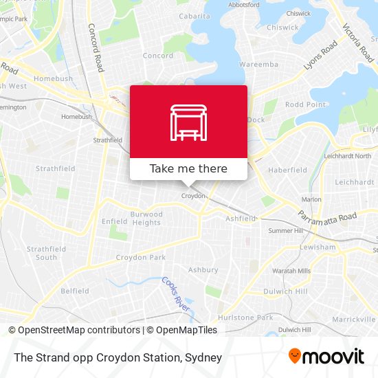 The Strand opp Croydon Station map