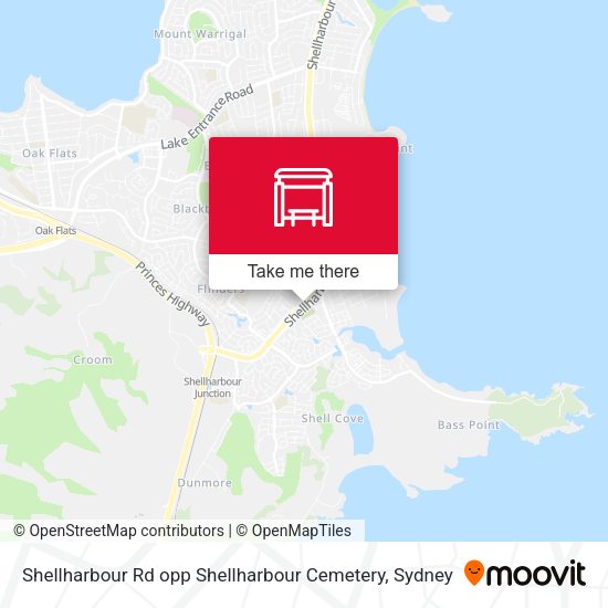 Shellharbour Rd opp Shellharbour Cemetery map