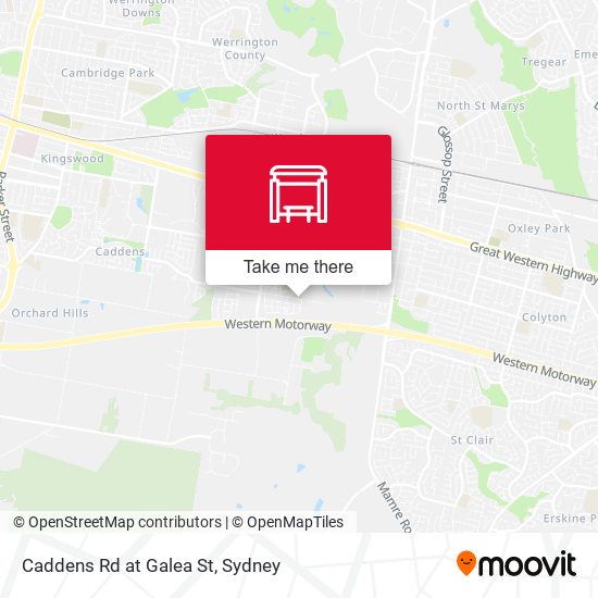 Caddens Rd at Galea St map