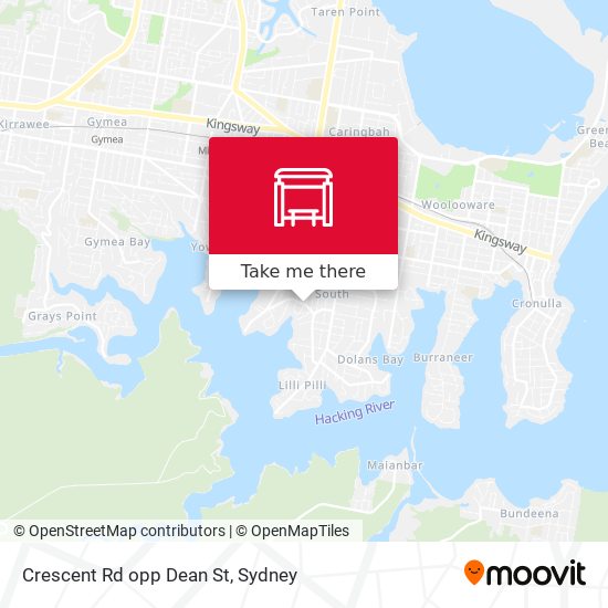 Crescent Rd opp Dean St map