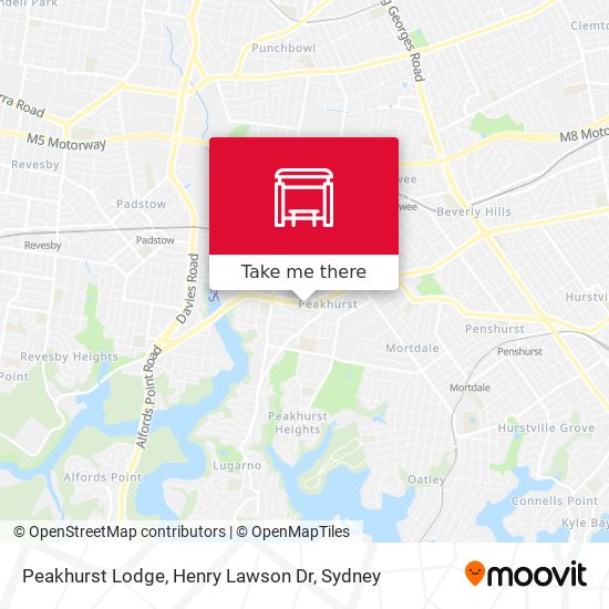 Peakhurst Lodge, Henry Lawson Dr map