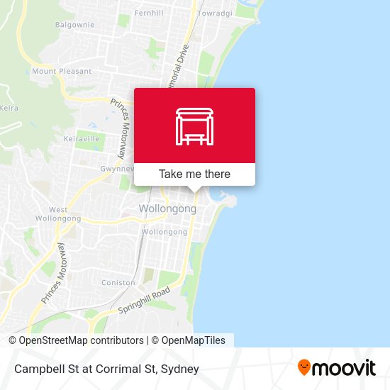 Campbell St at Corrimal St map