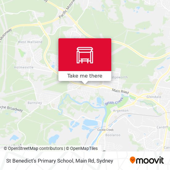 Mapa St Benedict's Primary School, Main Rd