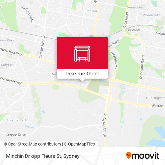 Minchin Dr opp Fleurs St map