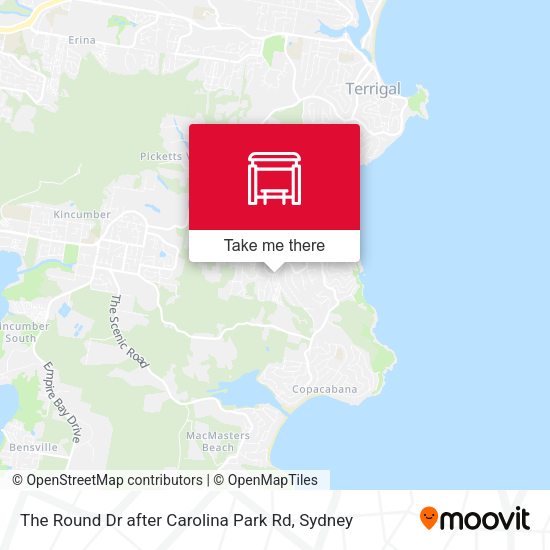 The Round Dr after Carolina Park Rd map