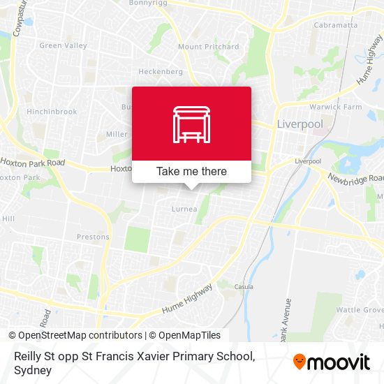 Reilly St opp St Francis Xavier Primary School map