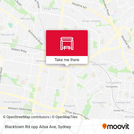 Blacktown Rd opp Ailsa Ave map