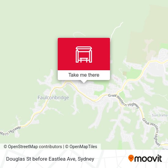Douglas St before Eastlea Ave map