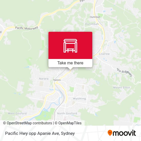 Pacific Hwy opp Apanie Ave map