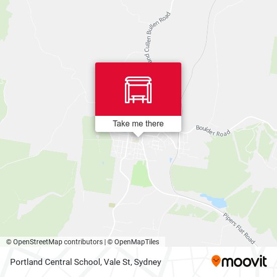 Portland Central School, Vale St map