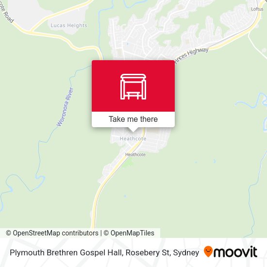 Plymouth Brethren Gospel Hall, Rosebery St map