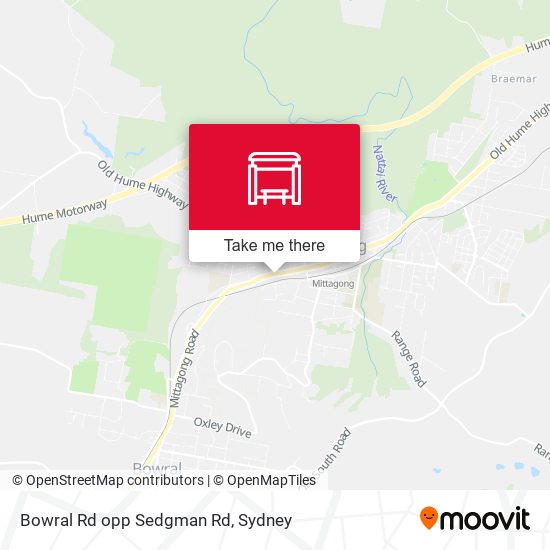 Bowral Rd opp Sedgman Rd map