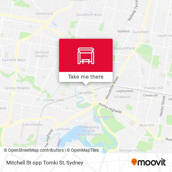 Mitchell St opp Tomki St map