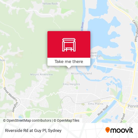 Riverside Rd at Guy Pl map