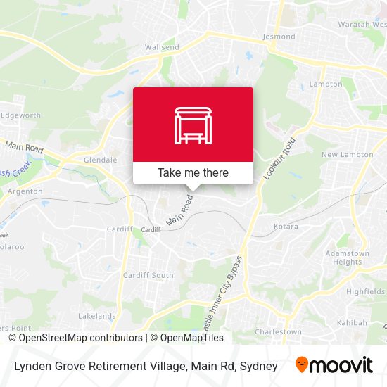 Lynden Grove Retirement Village, Main Rd map
