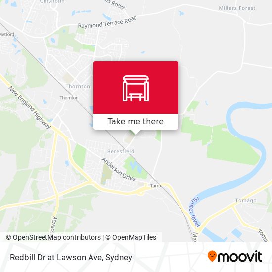 Redbill Dr at Lawson Ave map
