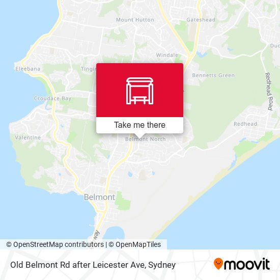 Old Belmont Rd after Leicester Ave map