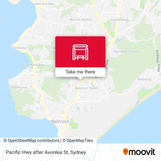 Pacific Hwy after Avonlea St map