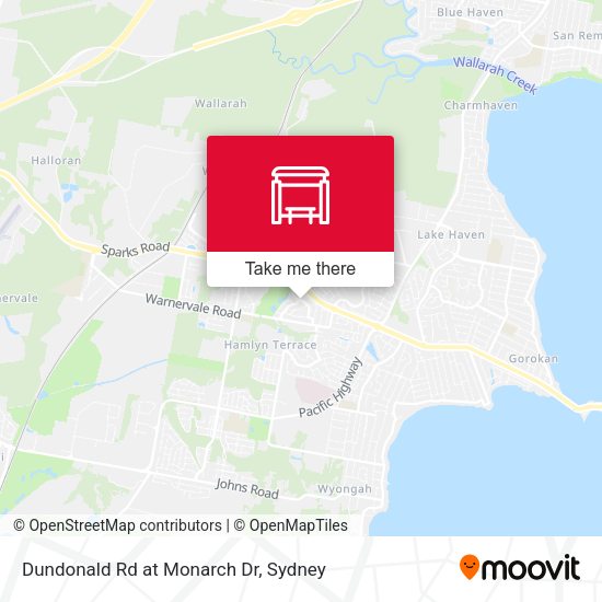 Dundonald Rd at Monarch Dr map