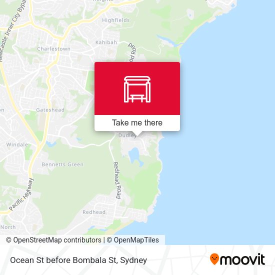 Ocean St before Bombala St map