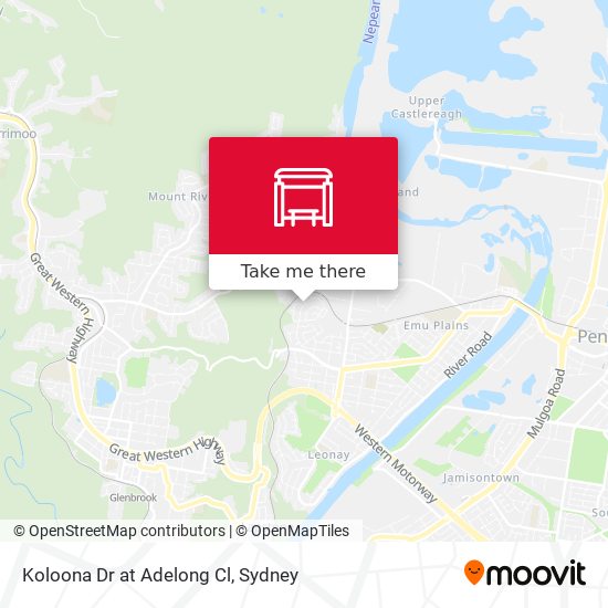 Koloona Dr at Adelong Cl map