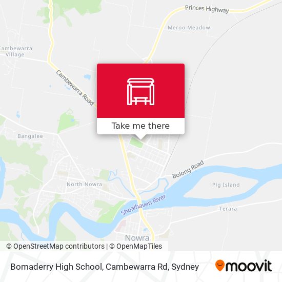Bomaderry High School, Cambewarra Rd map