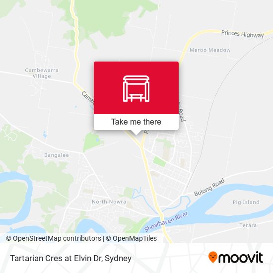 Tartarian Cres at Elvin Dr map