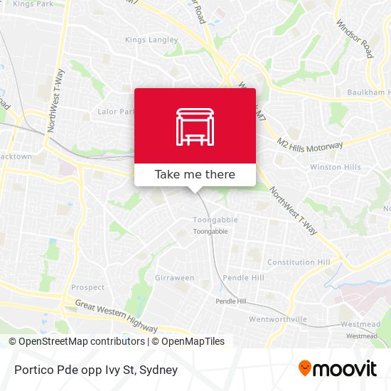 Portico Pde opp Ivy St map