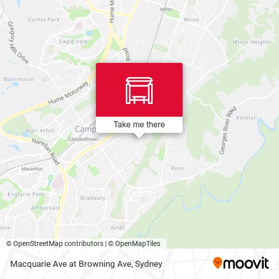 Macquarie Ave at Browning Ave map