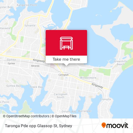 Taronga Pde opp Glassop St map