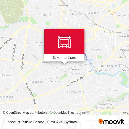 Harcourt Public School, First Ave map